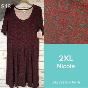 2XL LuLaRoe Nicole Dress